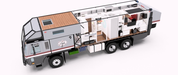 3D rendering of an Expedition Vehicle