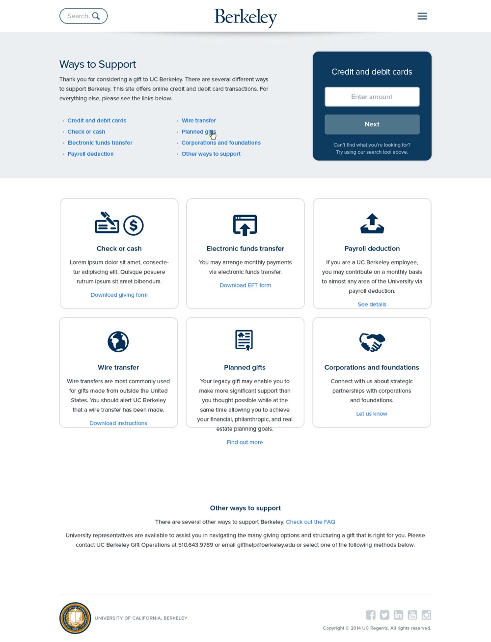 Give 2.0 website homepage screenshot