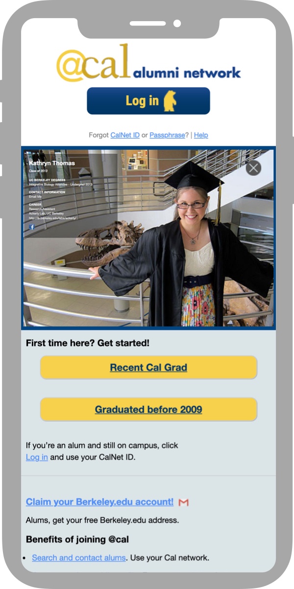 At Cal website homepage screenshot